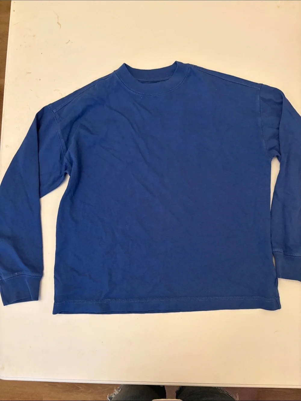GAP Solid Royal Blue Long-Sleeve Tee for Kids